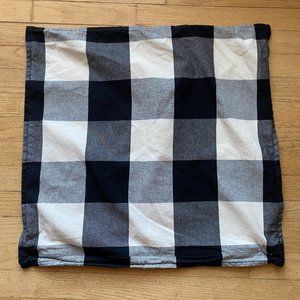 Pottery Barn Bryce Buffalo Check Charcoal Square Pillow Sham 23x23 - 2 available